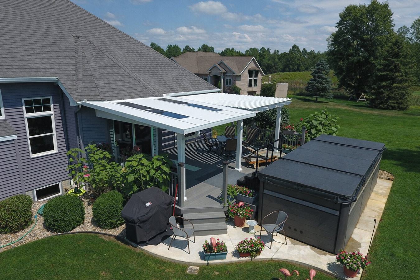 Patio cover installation